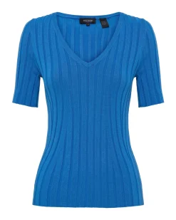 Lucy Rib V-Neck Knit