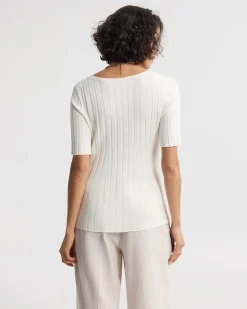 Lucy Rib V-Neck Knit
