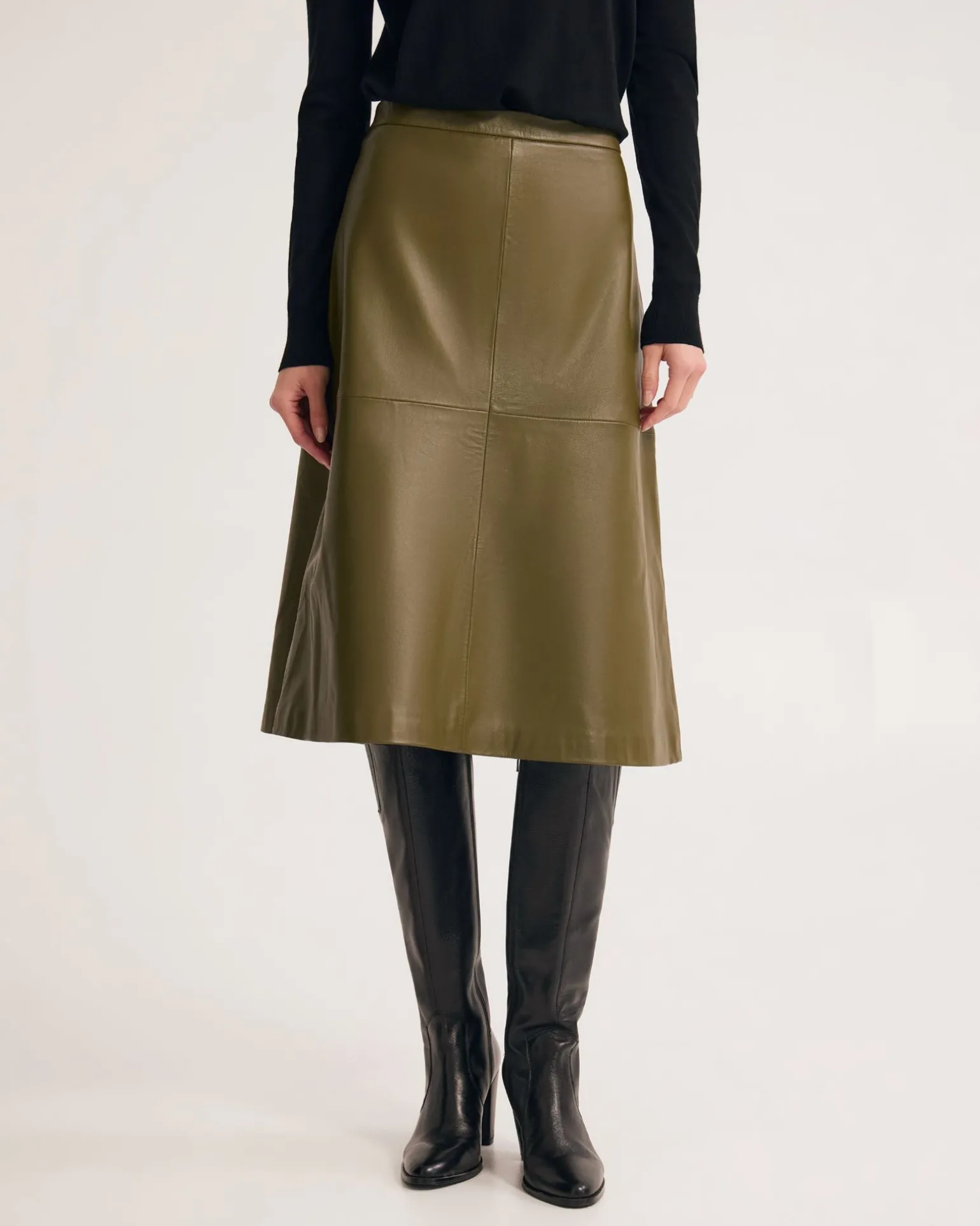 Lulu Leather Skirt