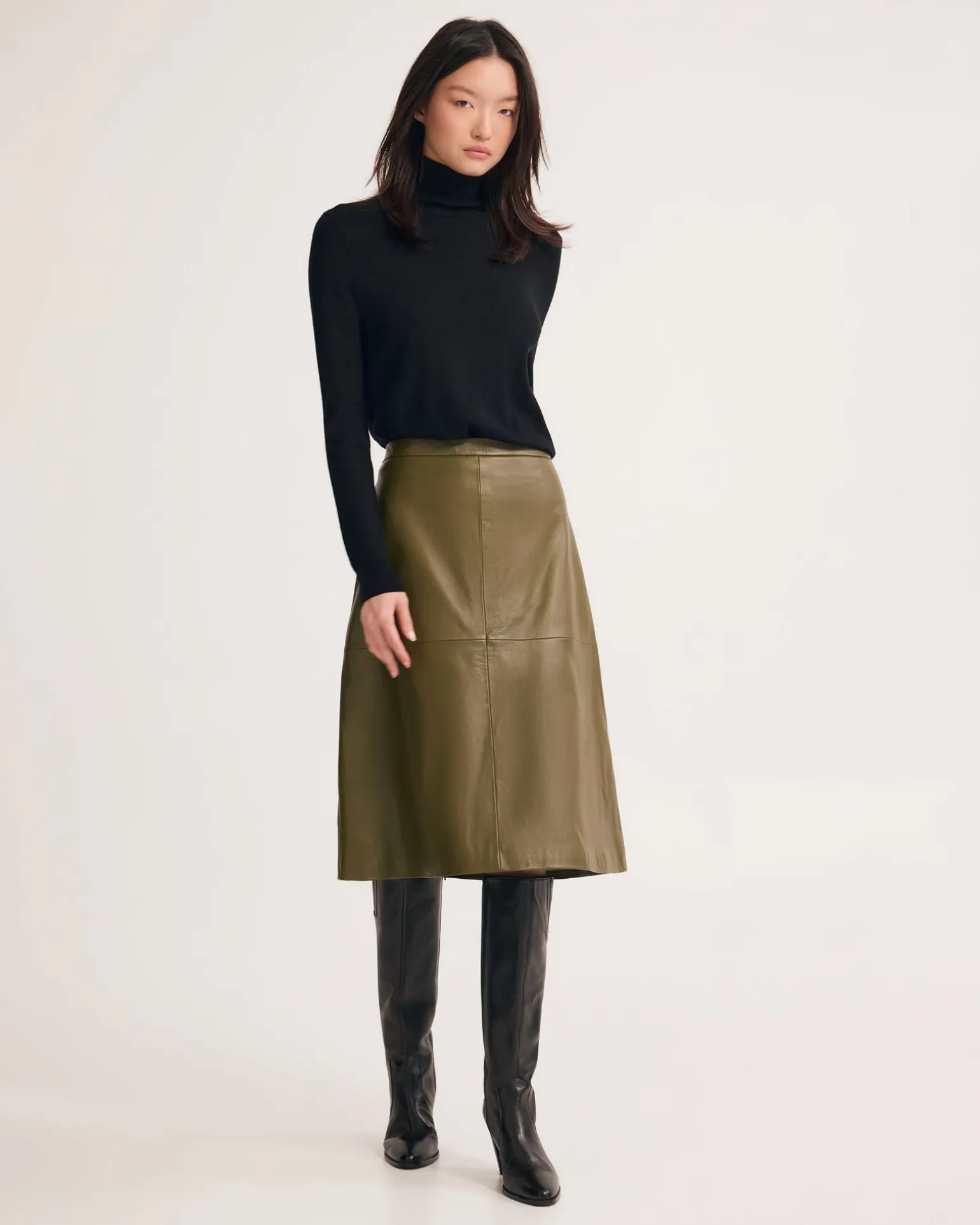 Lulu Leather Skirt