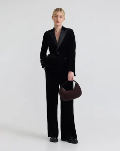 Lydia Stretch Velvet Pants