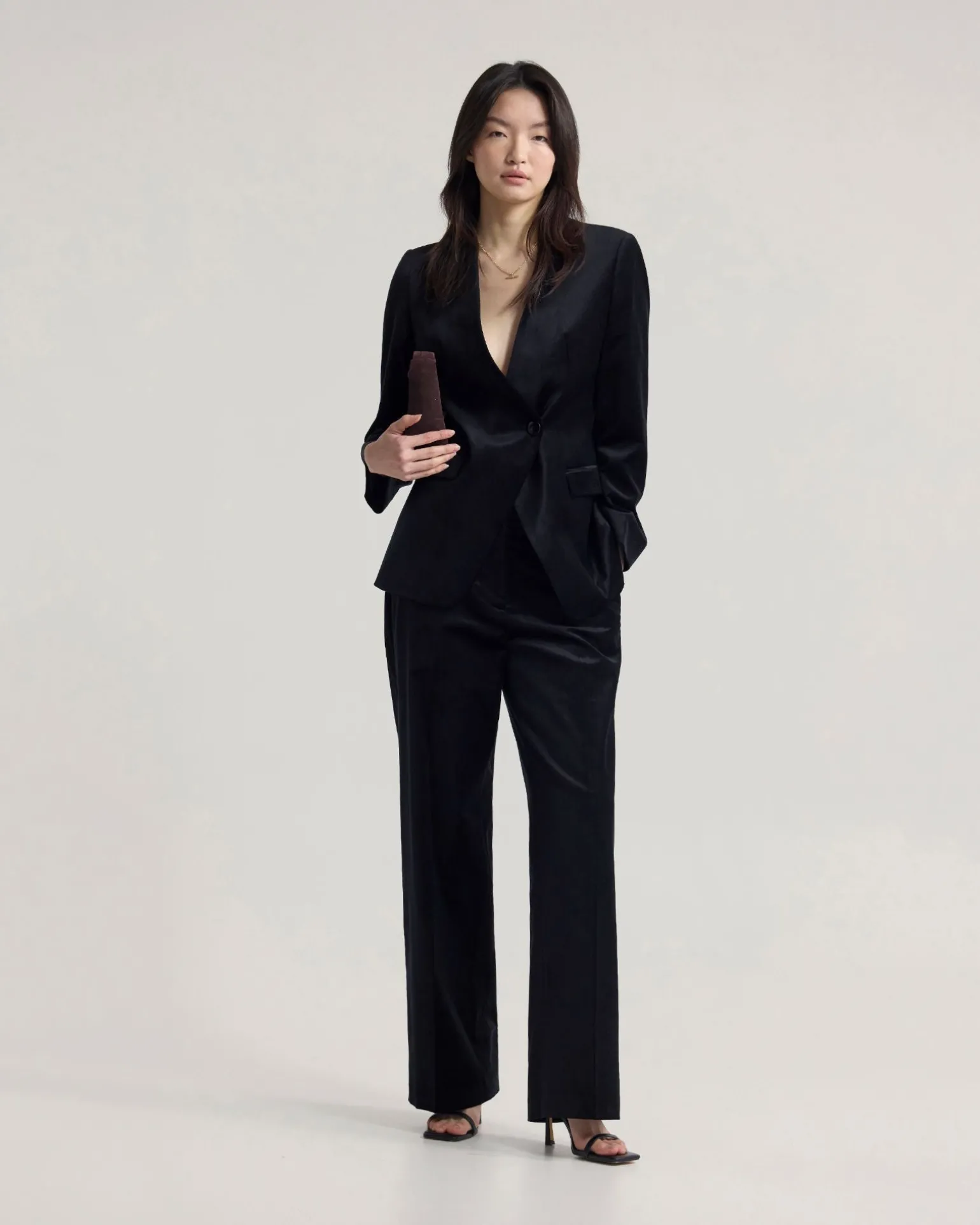Lydia Velvet Straight Leg Pants