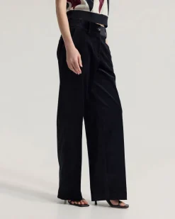 Lydia Velvet Straight Leg Pants