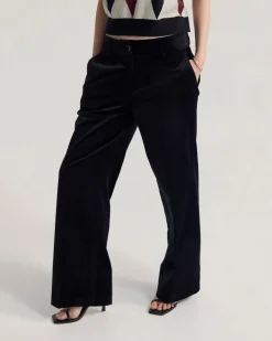 Lydia Velvet Straight Leg Pants