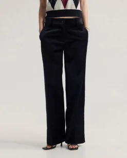 Lydia Velvet Straight Leg Pants