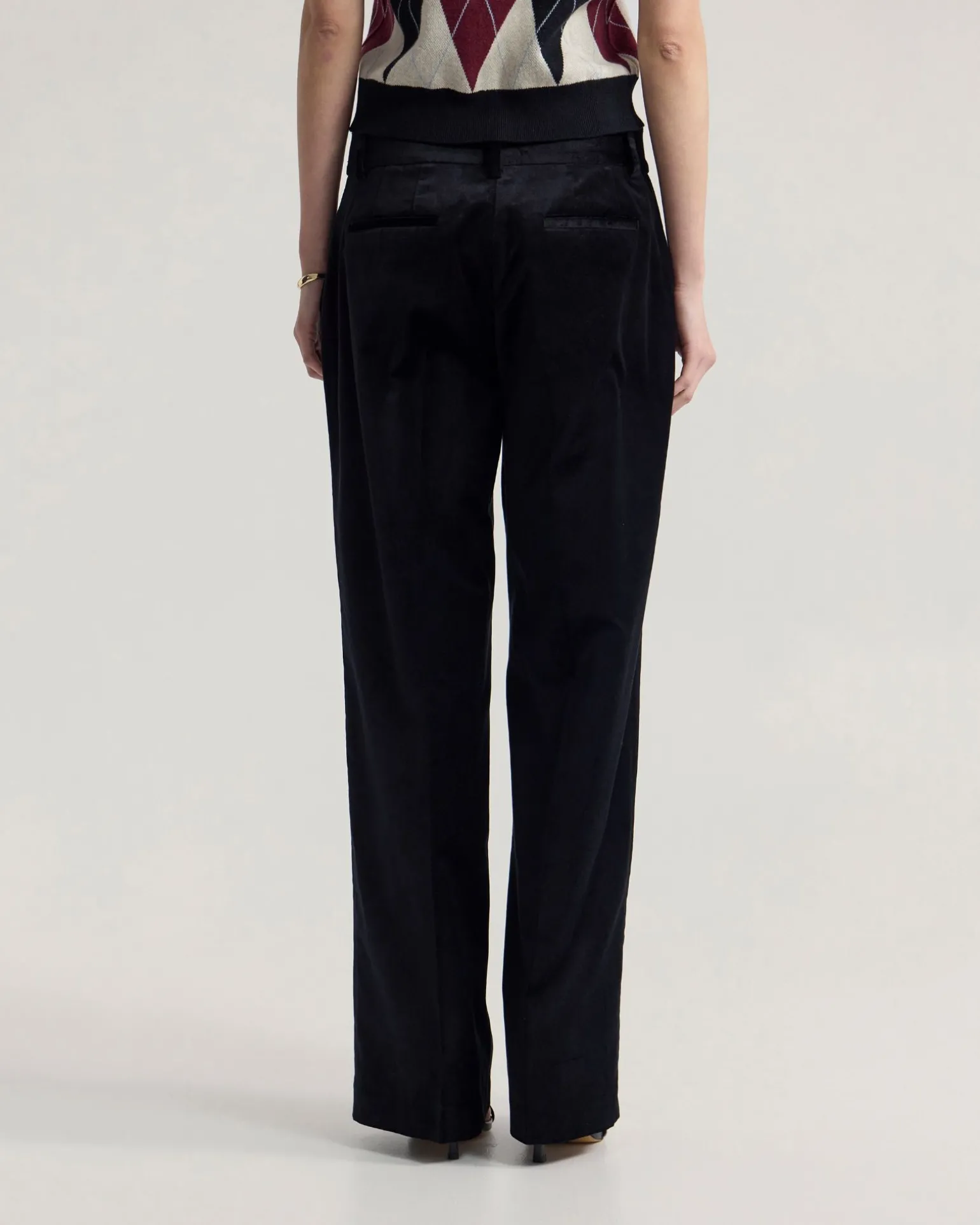 Lydia Velvet Straight Leg Pants