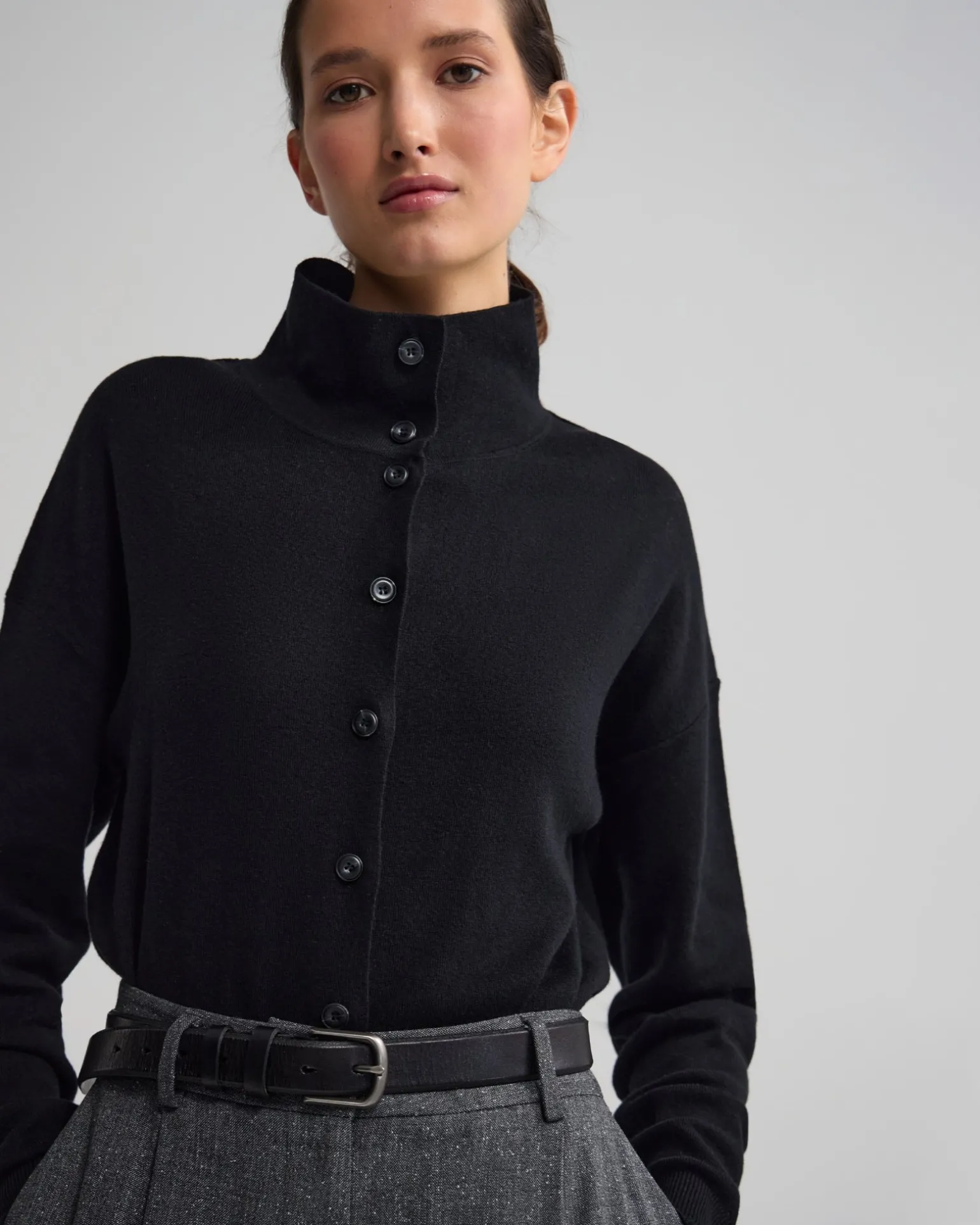 Maddison Funnel Collar Cardigan