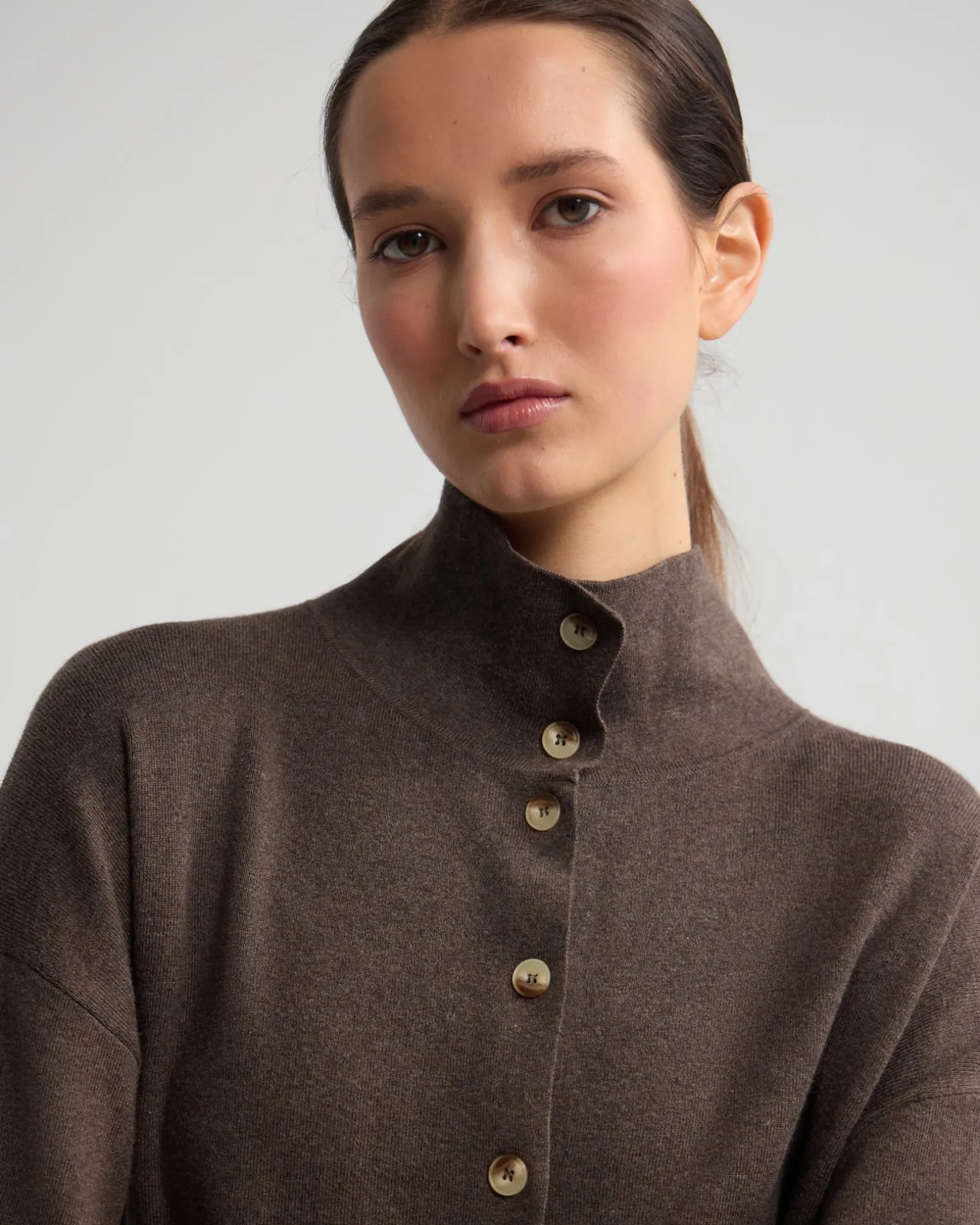 Maddison Funnel Collar Cardigan
