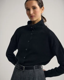 Maddison Funnel Collar Cardigan
