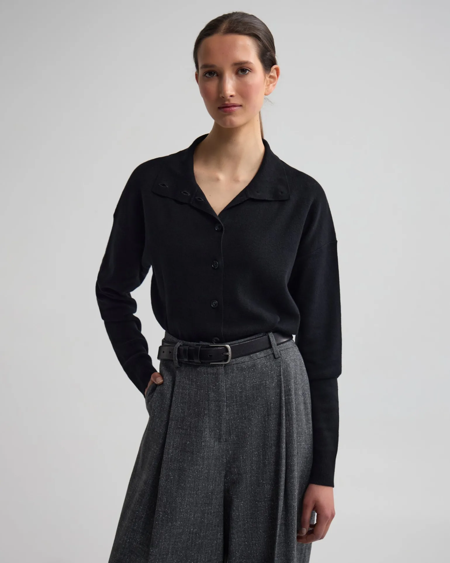 Maddison Funnel Collar Cardigan