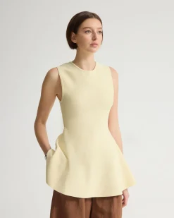 Margot Knitted Peplum Top
