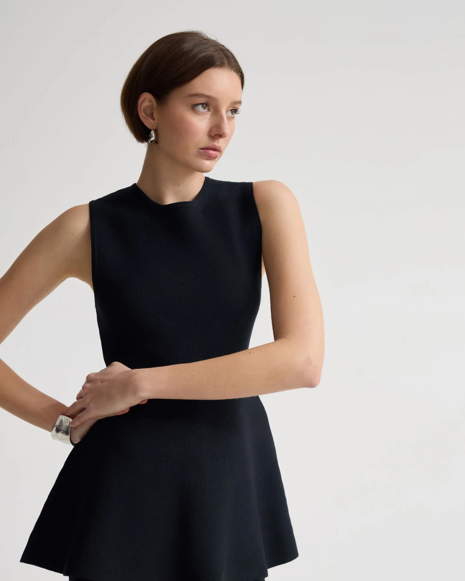 Margot Knitted Peplum Top