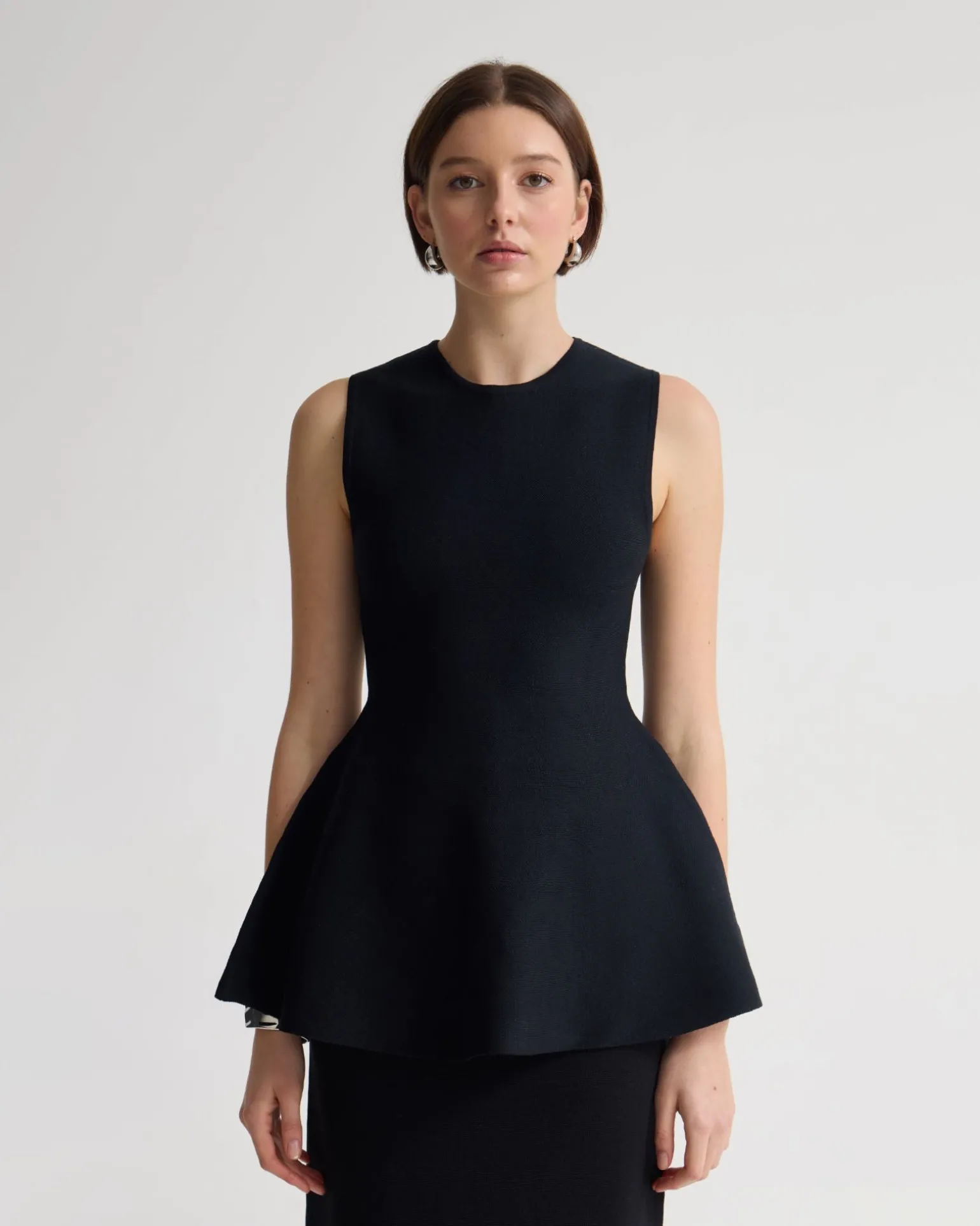 Margot Knitted Peplum Top