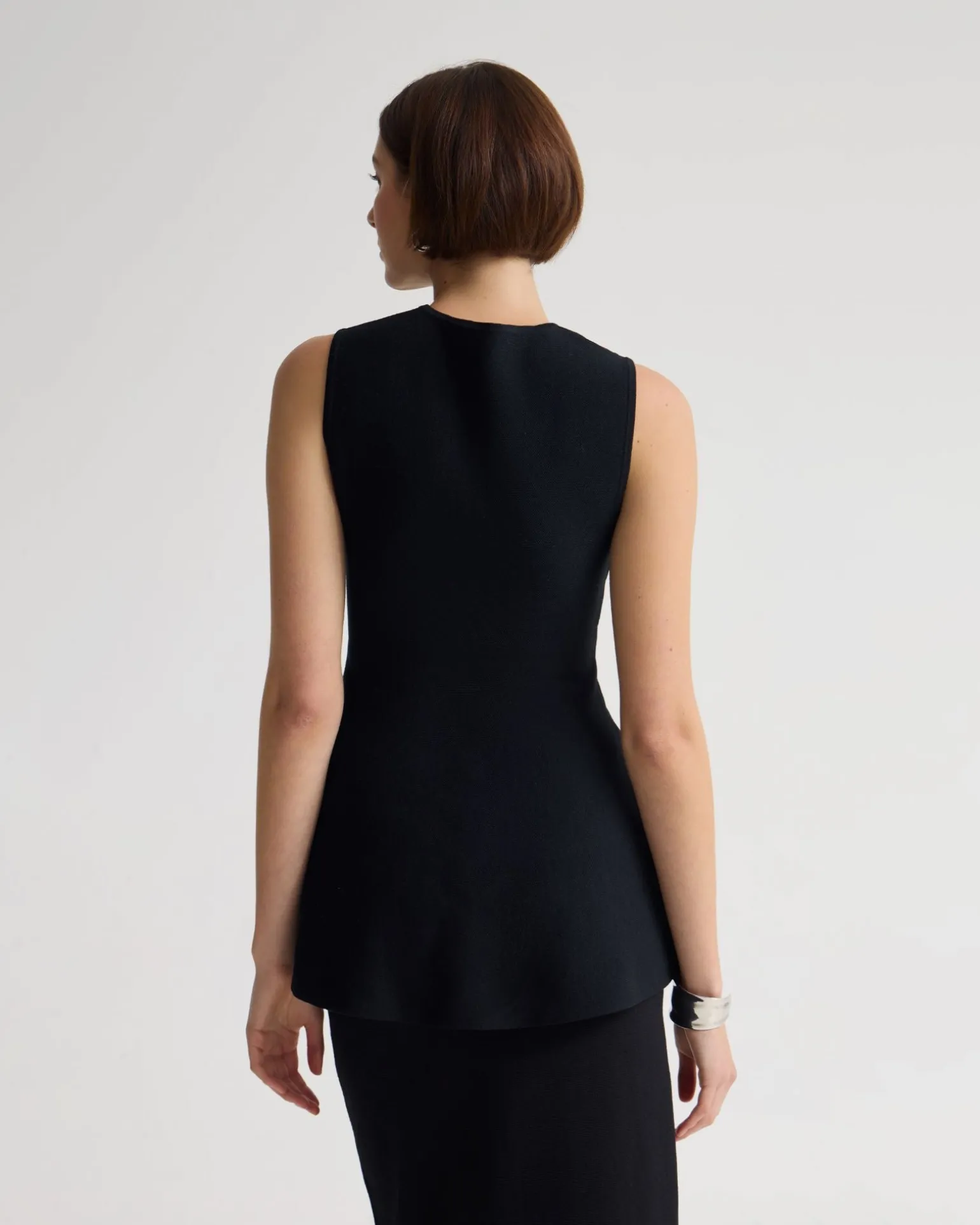 Margot Knitted Peplum Top