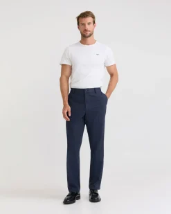 Marlo Herringbone Cotton Trousers