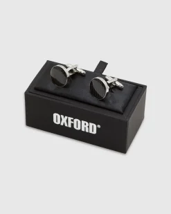 Mens Dark Circle Cuff Link