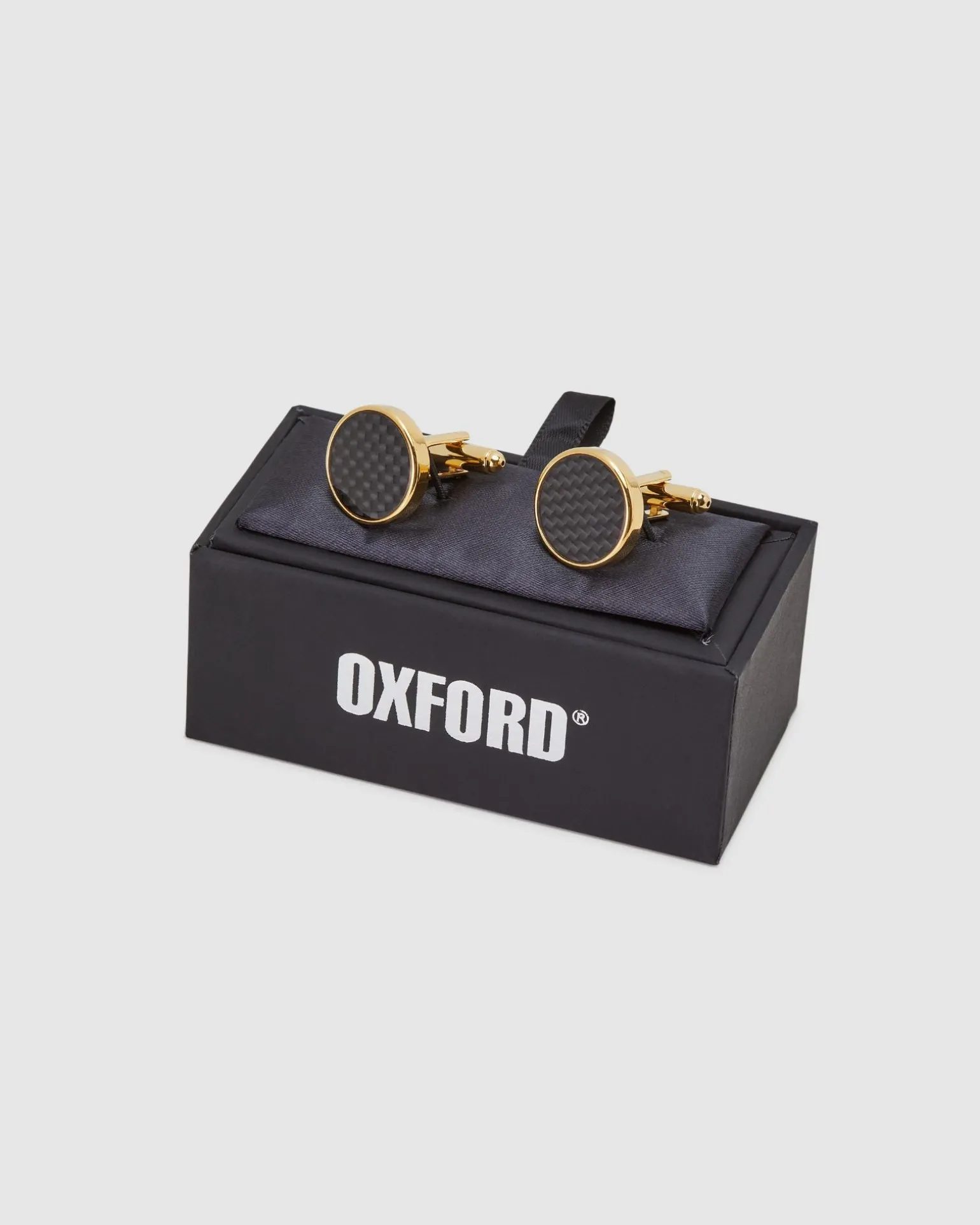 Mens Dark Circle Cuff Link
