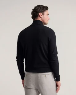 Merino Zip-Neck Wool Pullover