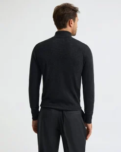 Merino Zip-Neck Wool Pullover