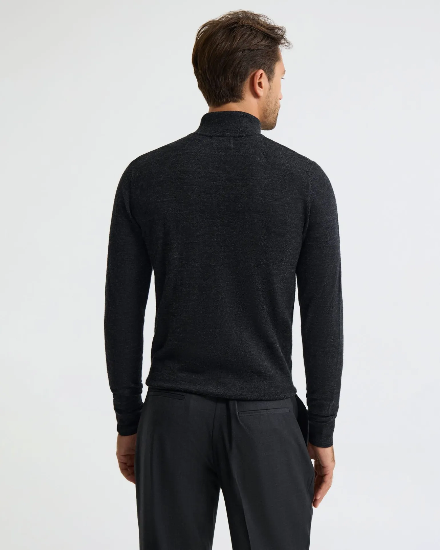 Merino Zip-Neck Wool Pullover