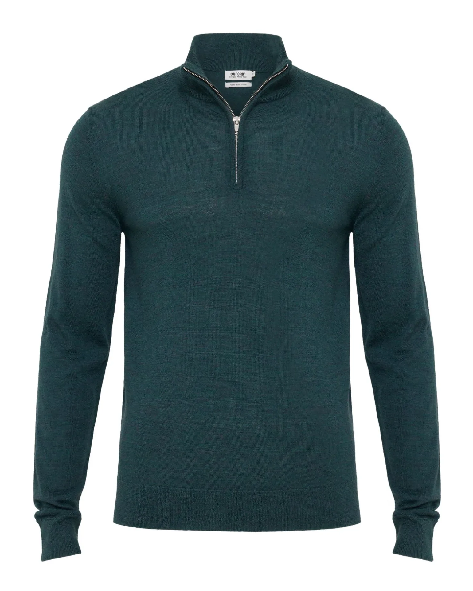 Merino Zip-Neck Wool Pullover