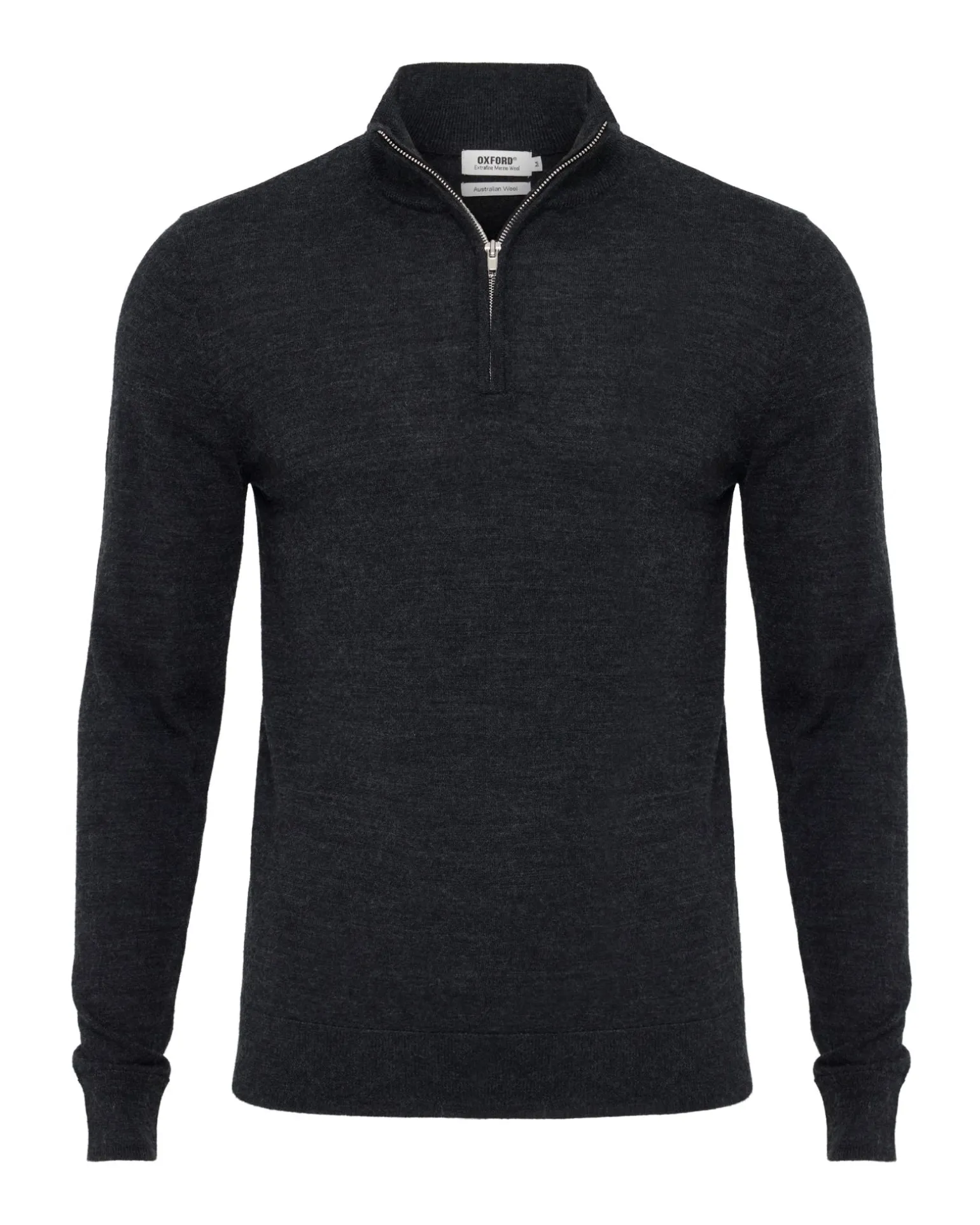 Merino Zip-Neck Wool Pullover