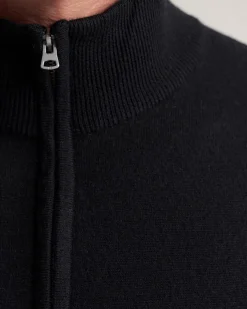 Merino Zip-Neck Wool Pullover