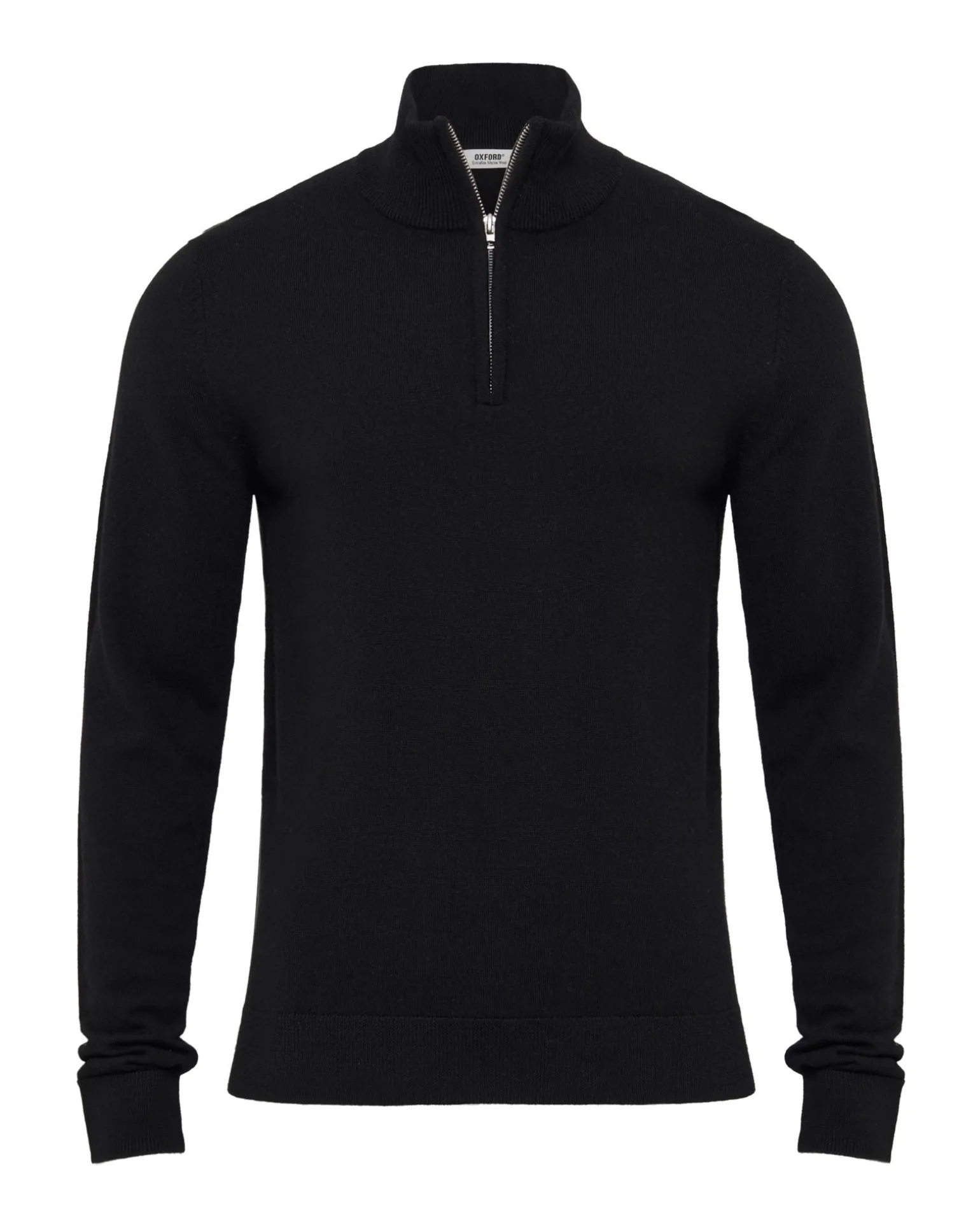 Merino Zip-Neck Wool Pullover