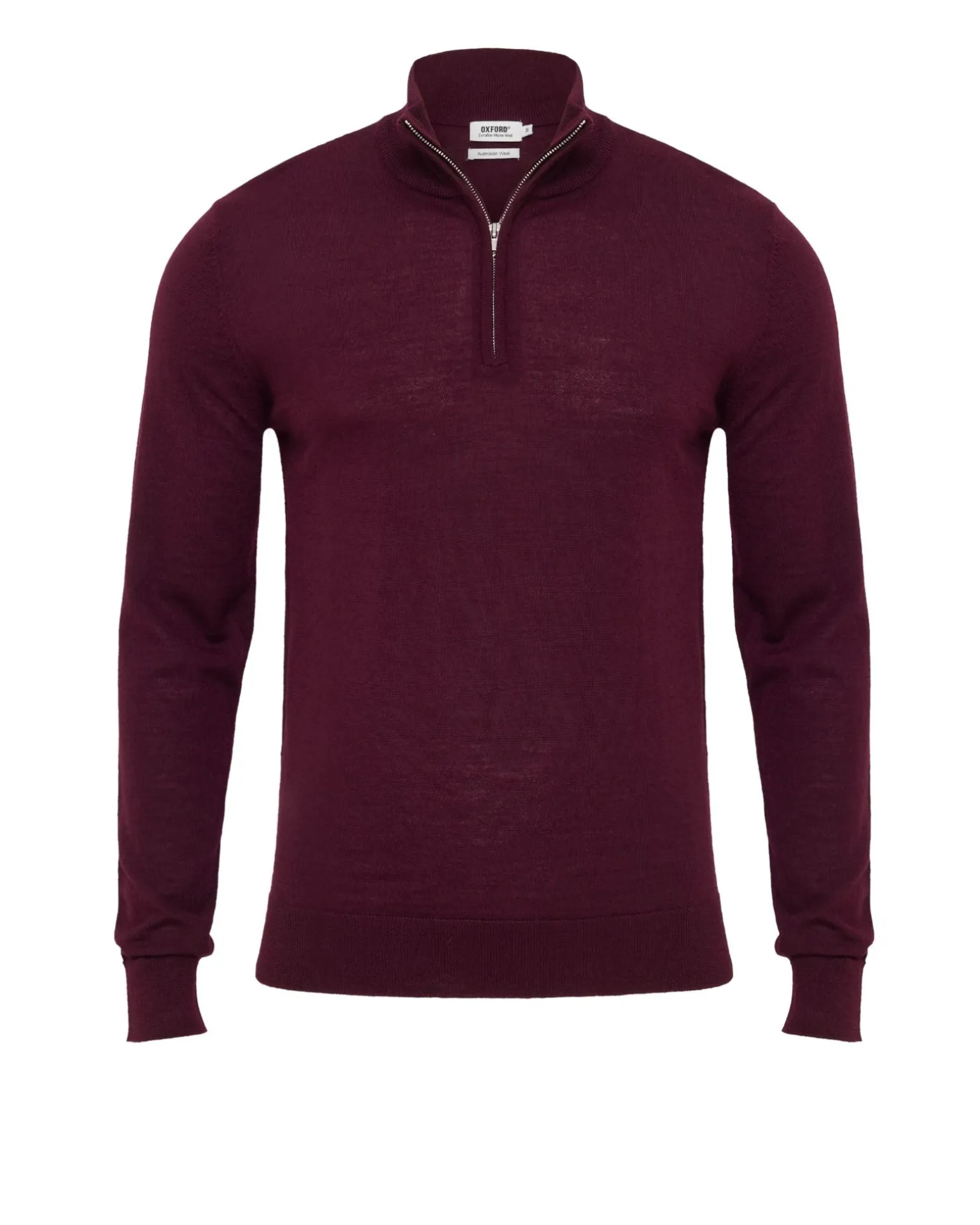 Merino Zip-Neck Wool Pullover