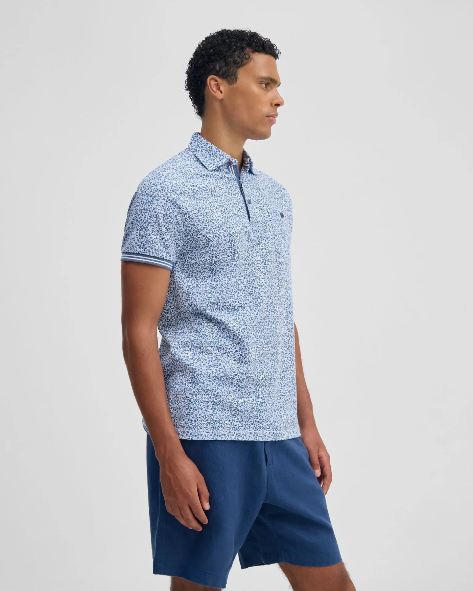 Milo Printed Jersey Polo