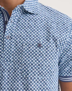 Milo Printed Jersey Polo With Pocket