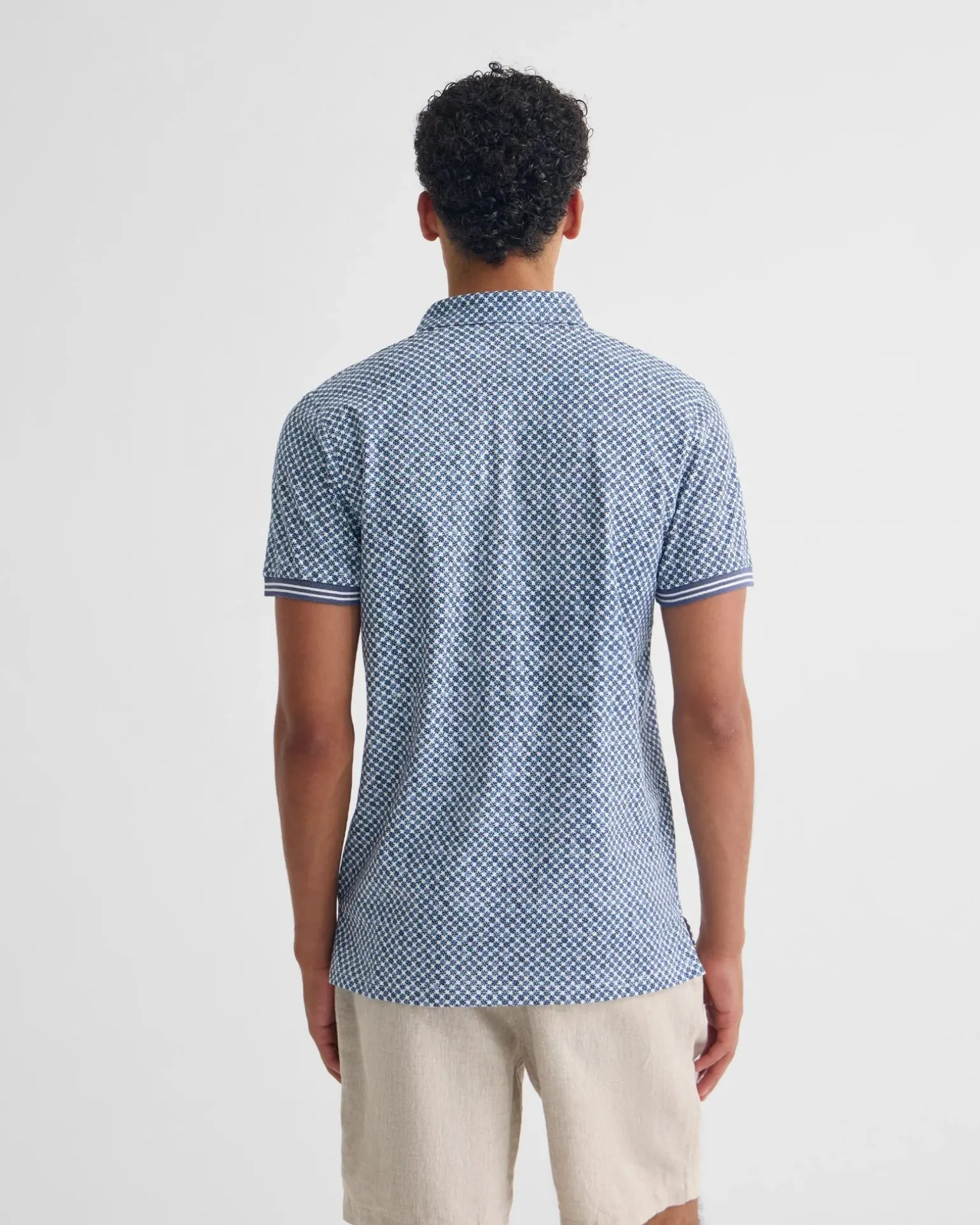 Milo Printed Jersey Polo With Pocket