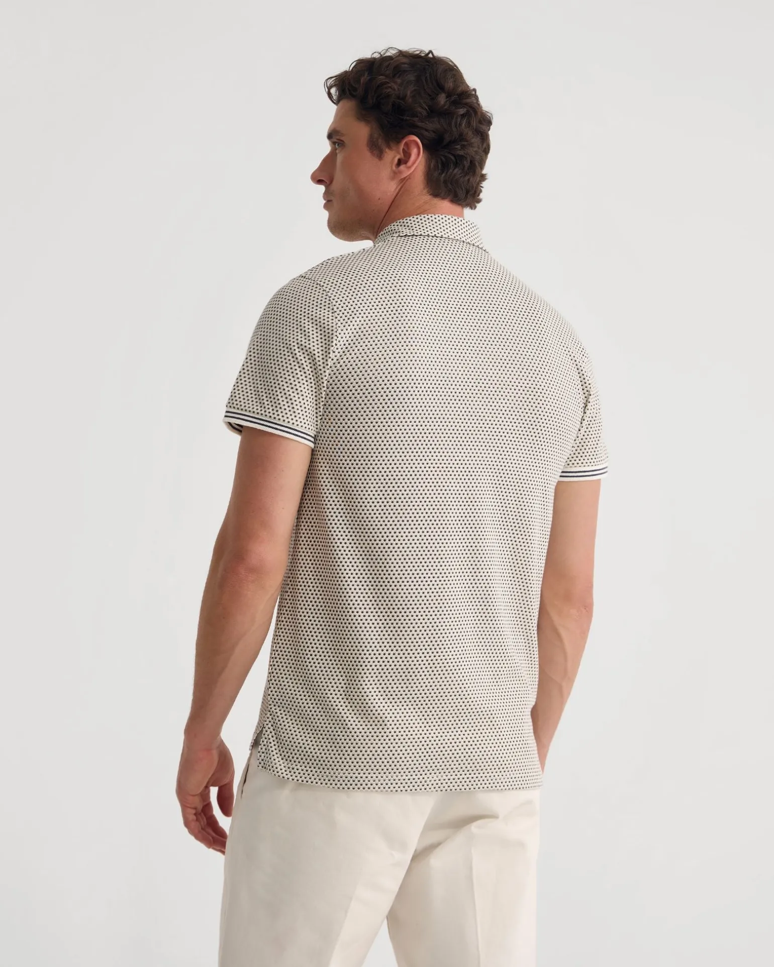 Milo Printed Jersey Polo With Pocket