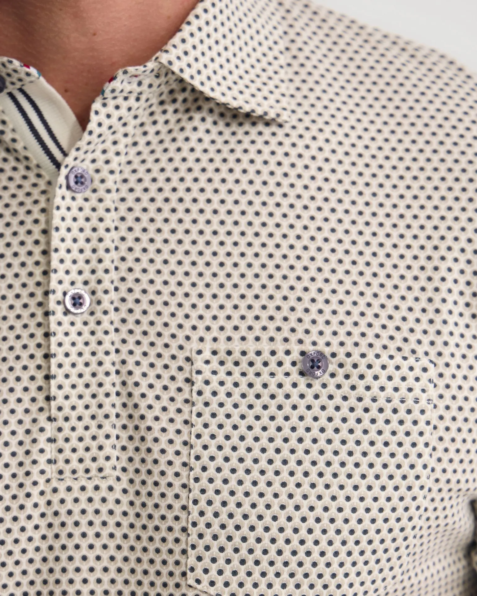 Milo Printed Jersey Polo With Pocket