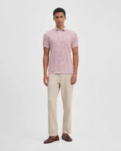 Milo Print Jersey Polo With Pocket