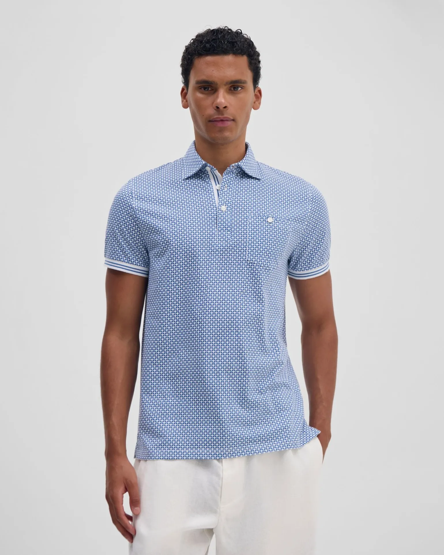 Milo Print Jersey Polo With Pocket