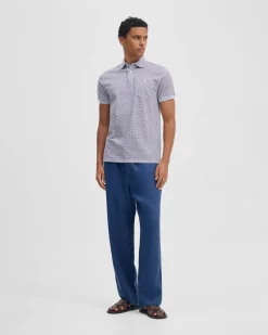 Milo Print Jersey Polo With Pocket