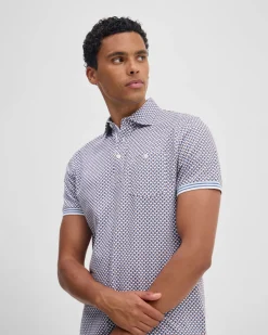 Milo Print Jersey Polo With Pocket