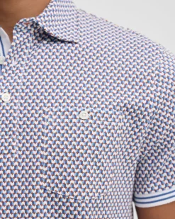 Milo Print Jersey Polo With Pocket