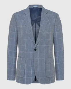 Milton 1/2 Lined Checked Blazer