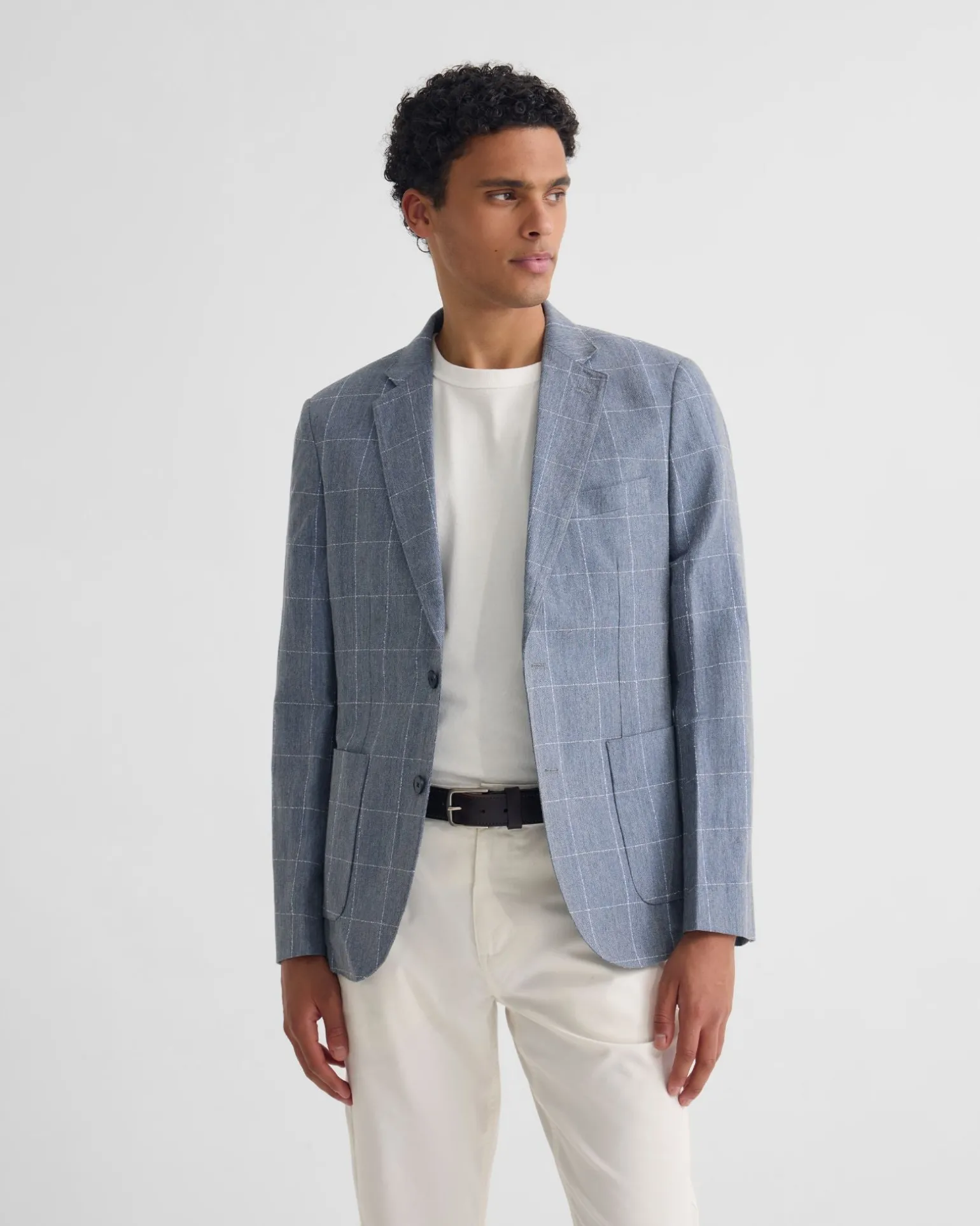 Milton 1/2 Lined Checked Blazer