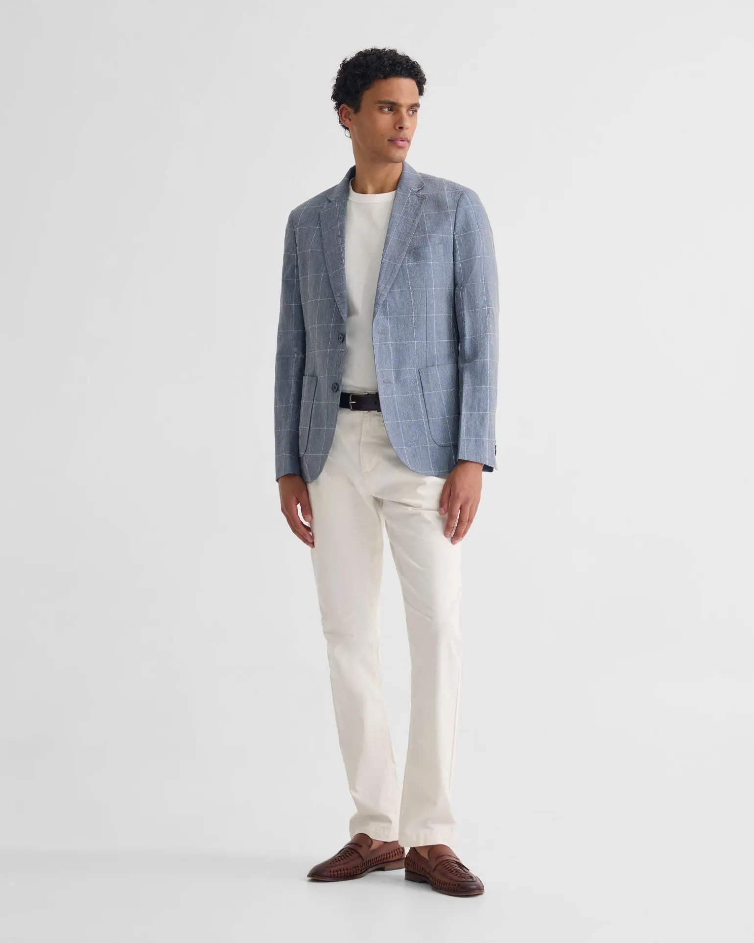 Milton 1/2 Lined Checked Blazer