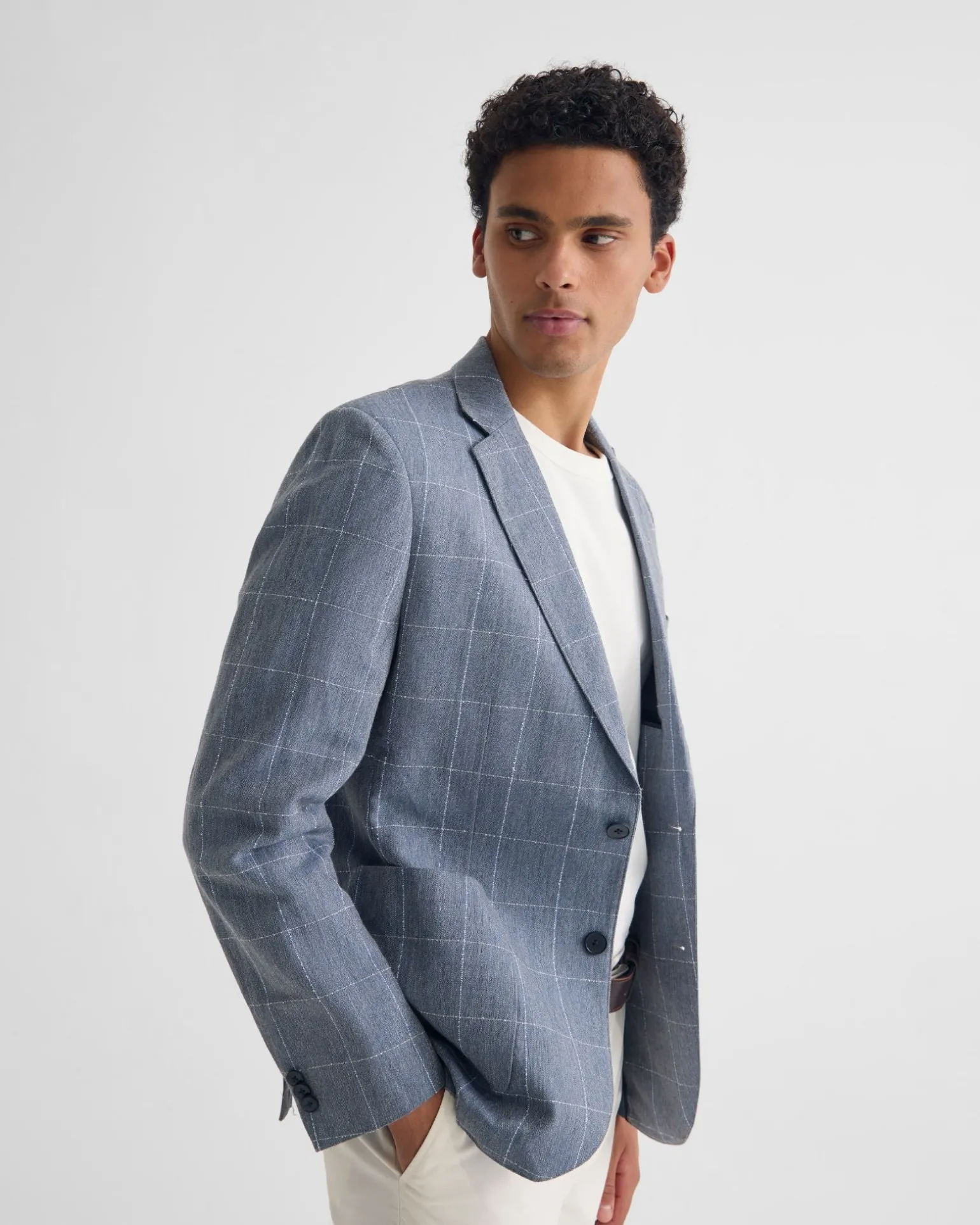 Milton 1/2 Lined Checked Blazer
