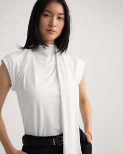 Mimi Jersey Scarf Detail Top