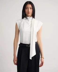 Mimi Jersey Scarf Detail Top