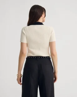 Monique Rib Polo Knit
