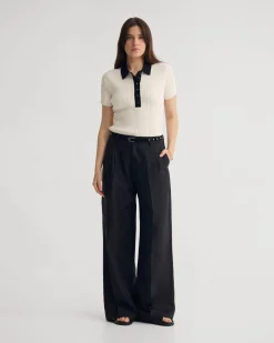 Monique Rib Polo Knit