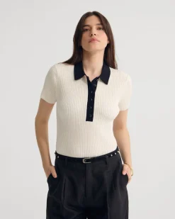 Monique Rib Polo Knit
