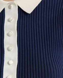 Monique Rib Polo Knit