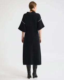 Natalya Knit Contrast Piping Dress